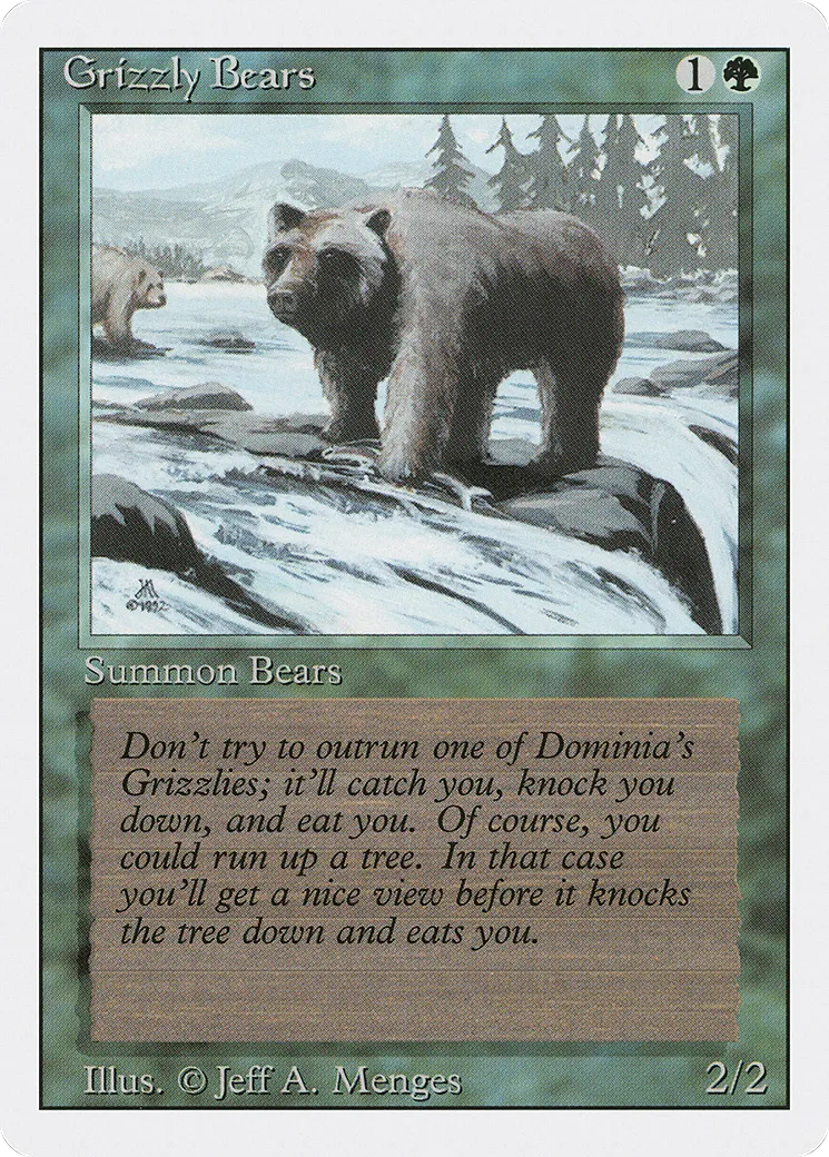 Grizzly Bears — Revised Edition — Magic: The Gathering