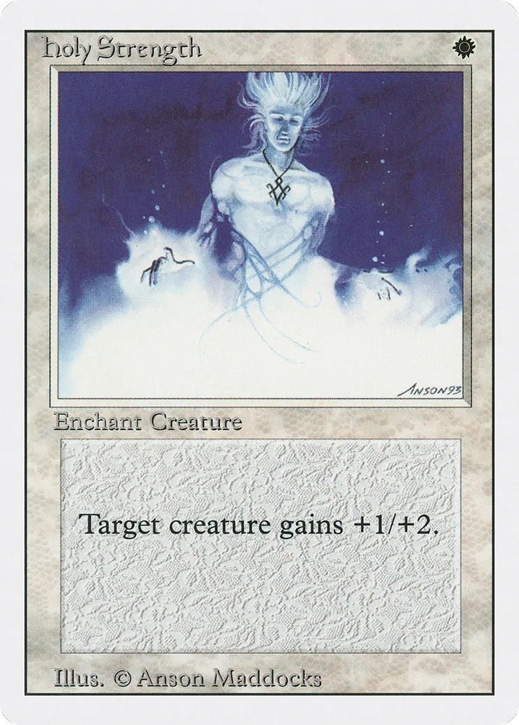Holy Strength — Revised Edition — Magic: The Gathering