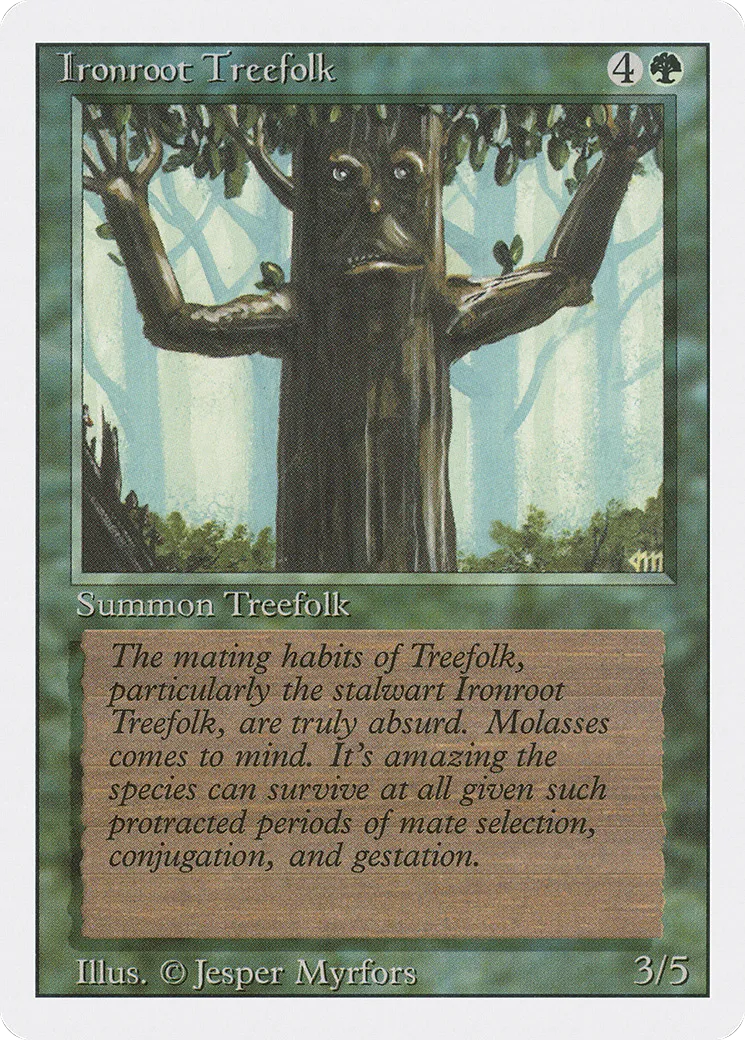 Ironroot Treefolk — Revised Edition — Magic: The Gathering
