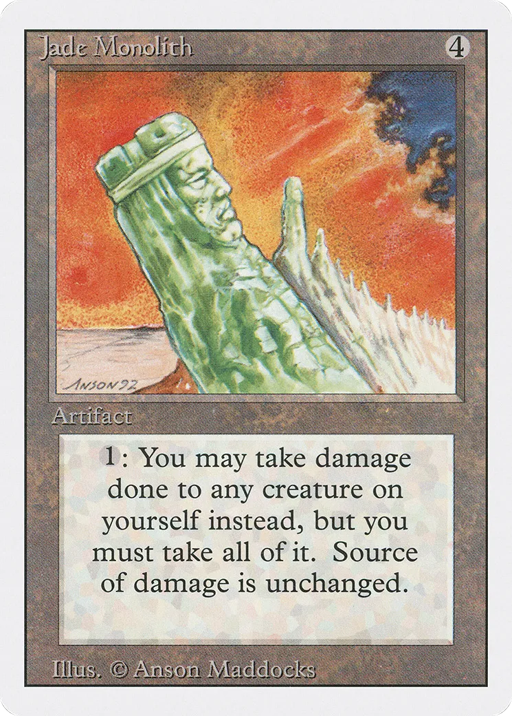 Monolithe de jade — Revised Edition — Magic: The Gathering