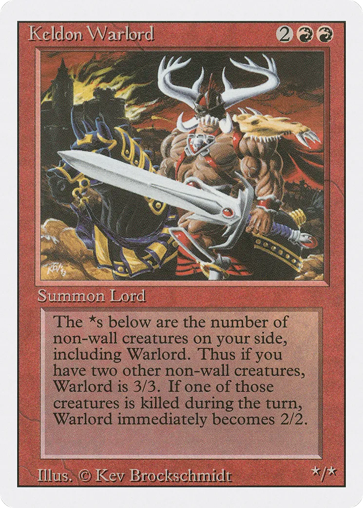 Seigneur de guerre kelde — Revised Edition — Magic: The Gathering