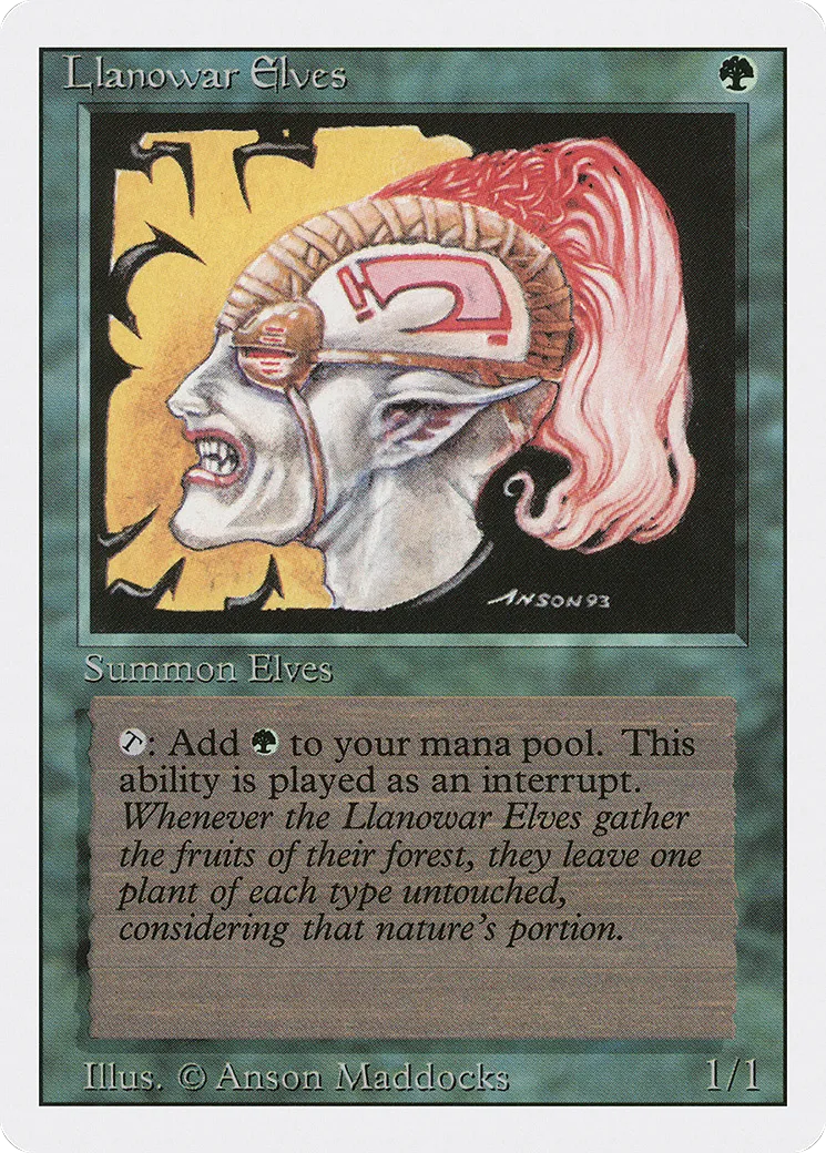 Elfes de Llanowar — Revised Edition — Magic: The Gathering