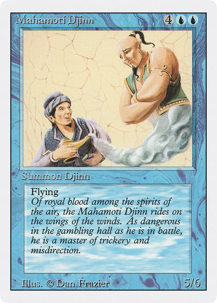 Mahamoti Djinn — Revised Edition — Magic: The Gathering