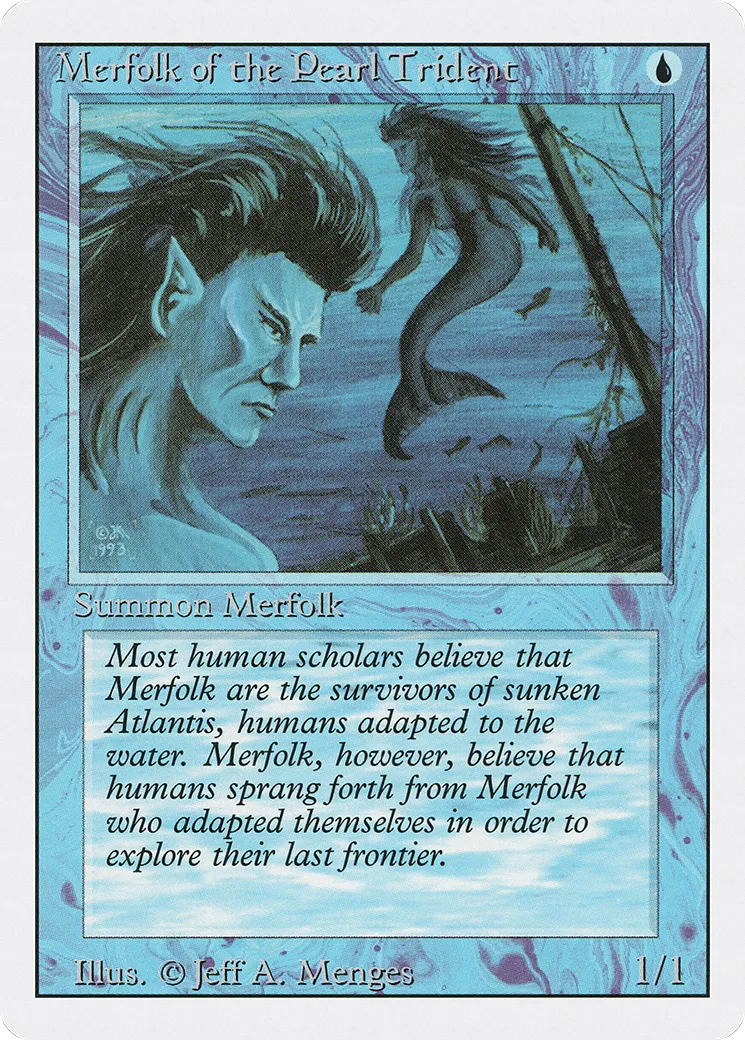 Merfolk of the Pearl Trident — Revised Edition — Magic: The Gathering