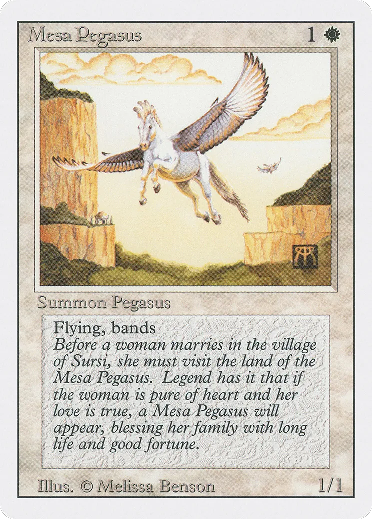 Mesa Pegasus from Revised Edition - Magic: The Gathering