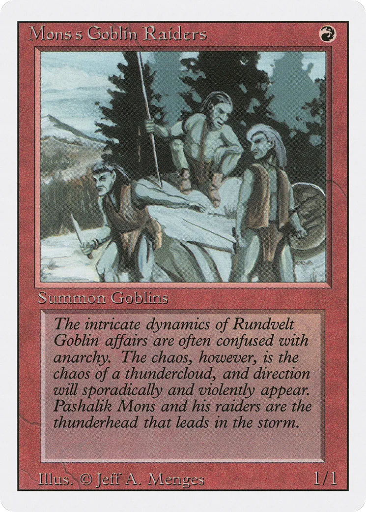 Mons's Goblin Raiders — Revised Edition — Magic: The Gathering