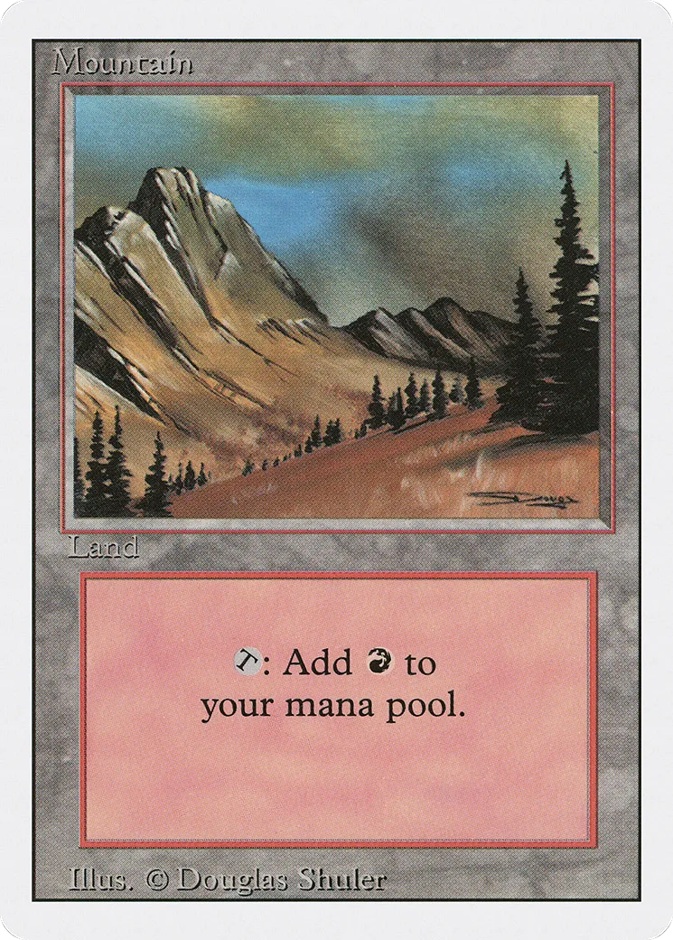 Mountain — Revised Edition — Magic: The Gathering