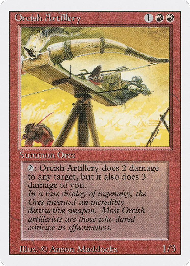 Orcish Artillery — Revised Edition — Magic: The Gathering