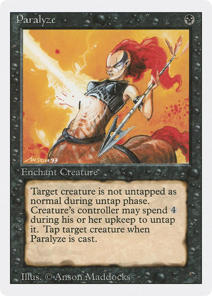 Paralysie — Revised Edition — Magic: The Gathering