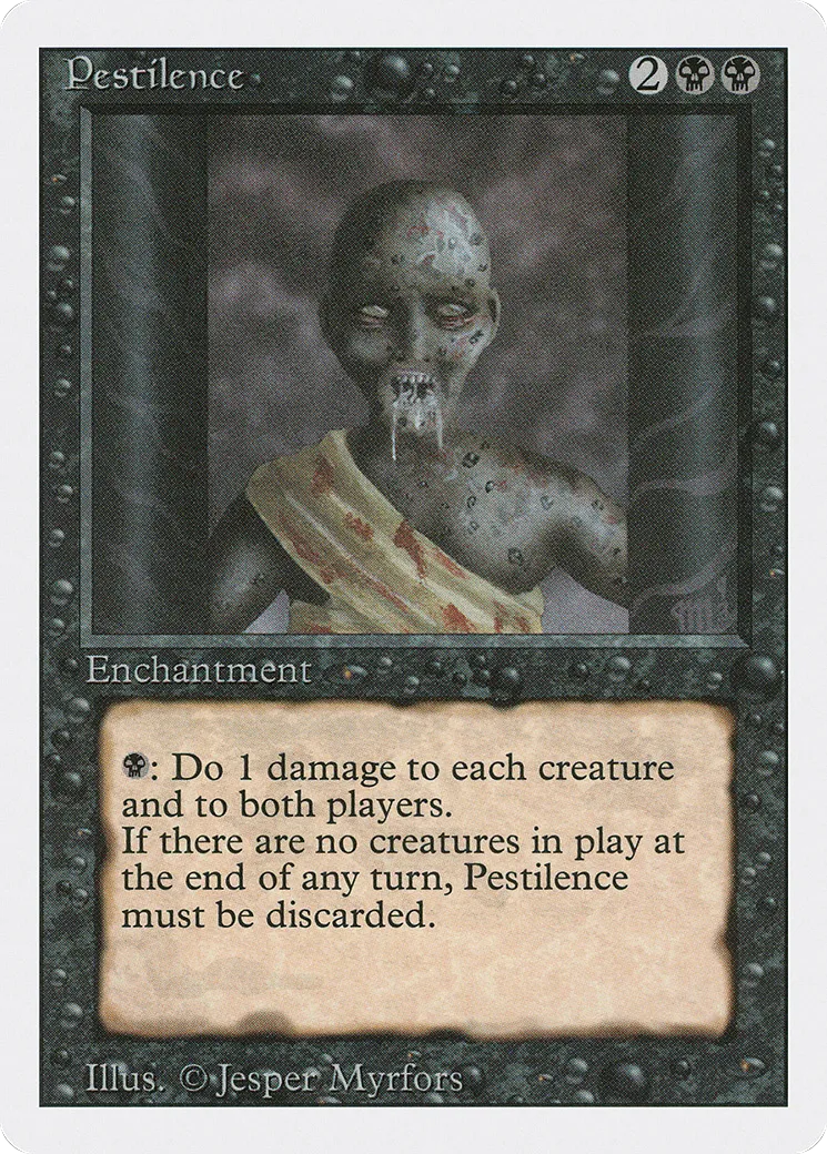 Pestilence — Revised Edition — Magic: The Gathering