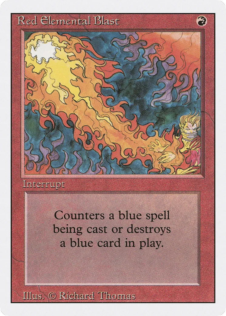 Salve élémentaire rouge — Revised Edition — Magic: The Gathering