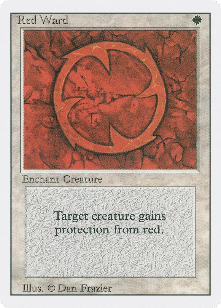 Rune de garde rouge — Revised Edition — Magic: The Gathering