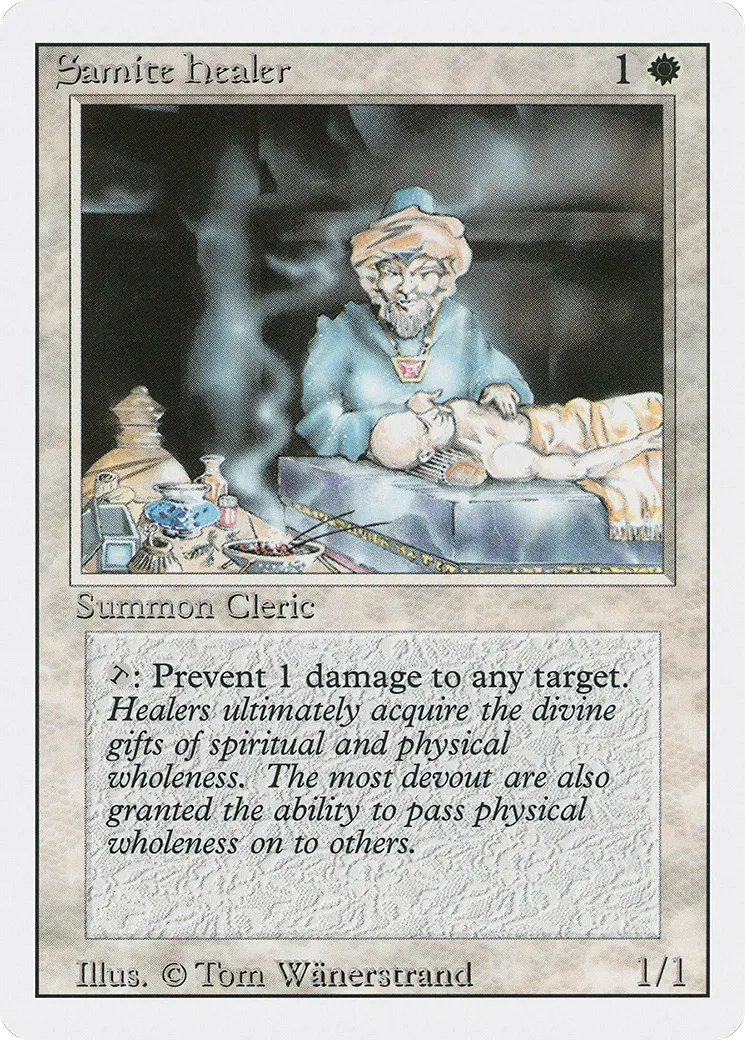 Samite Healer — Revised Edition — Magic: The Gathering