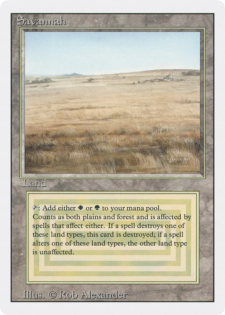 Savannah — Revised Edition — Magic: The Gathering