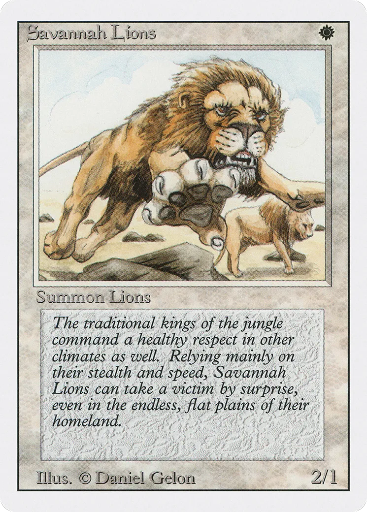 Savannah Lions — Revised Edition — Magic: The Gathering