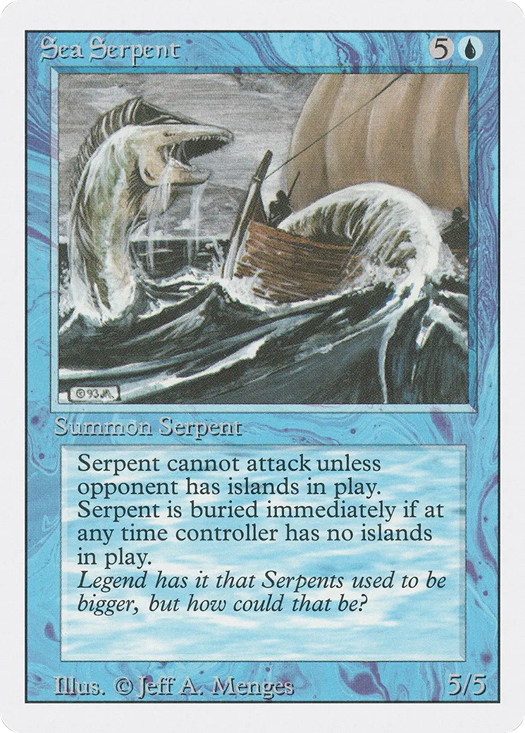 Sea Serpent — Revised Edition — Magic: The Gathering