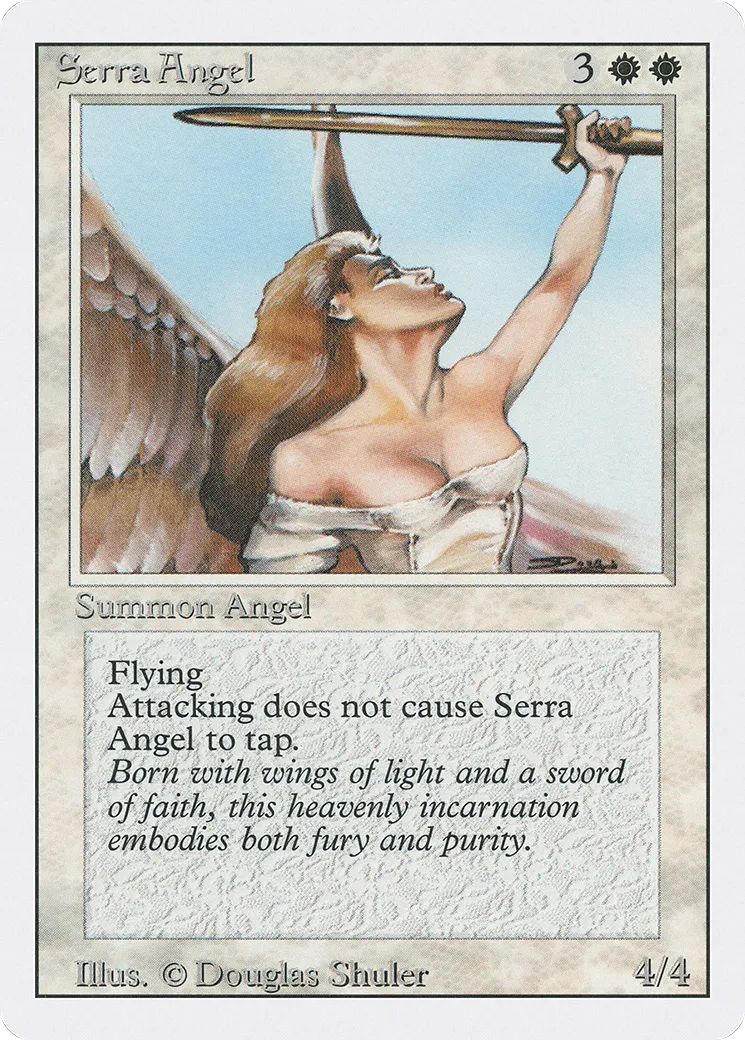 Serra Angel — Revised Edition — Magic: The Gathering