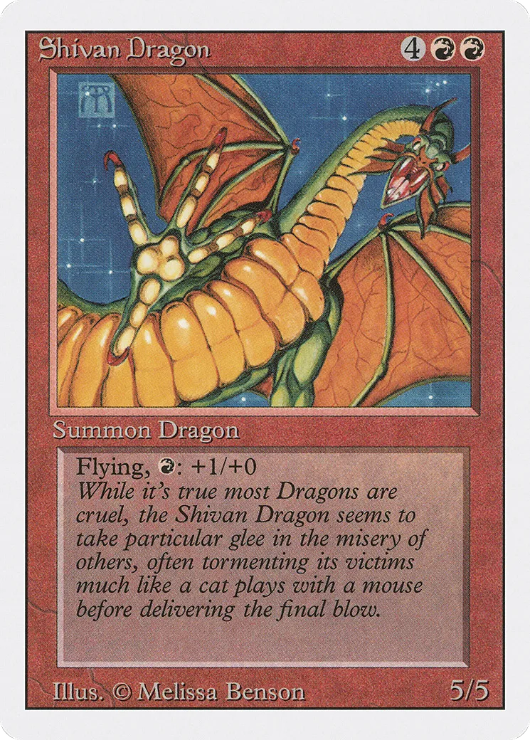 Dragon shivân — Revised Edition — Magic: The Gathering