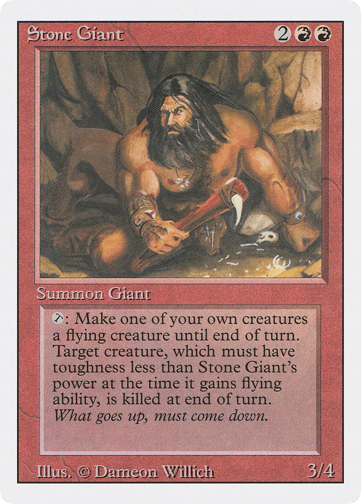 Stone Giant — Revised Edition — Magic: The Gathering