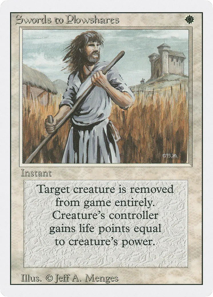 Swords to Plowshares — Revised Edition — Magic: The Gathering