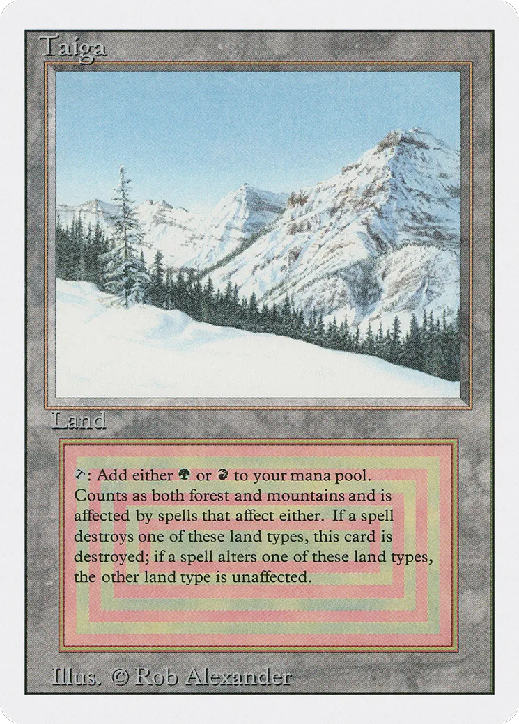 Taiga — Revised Edition — Magic: The Gathering