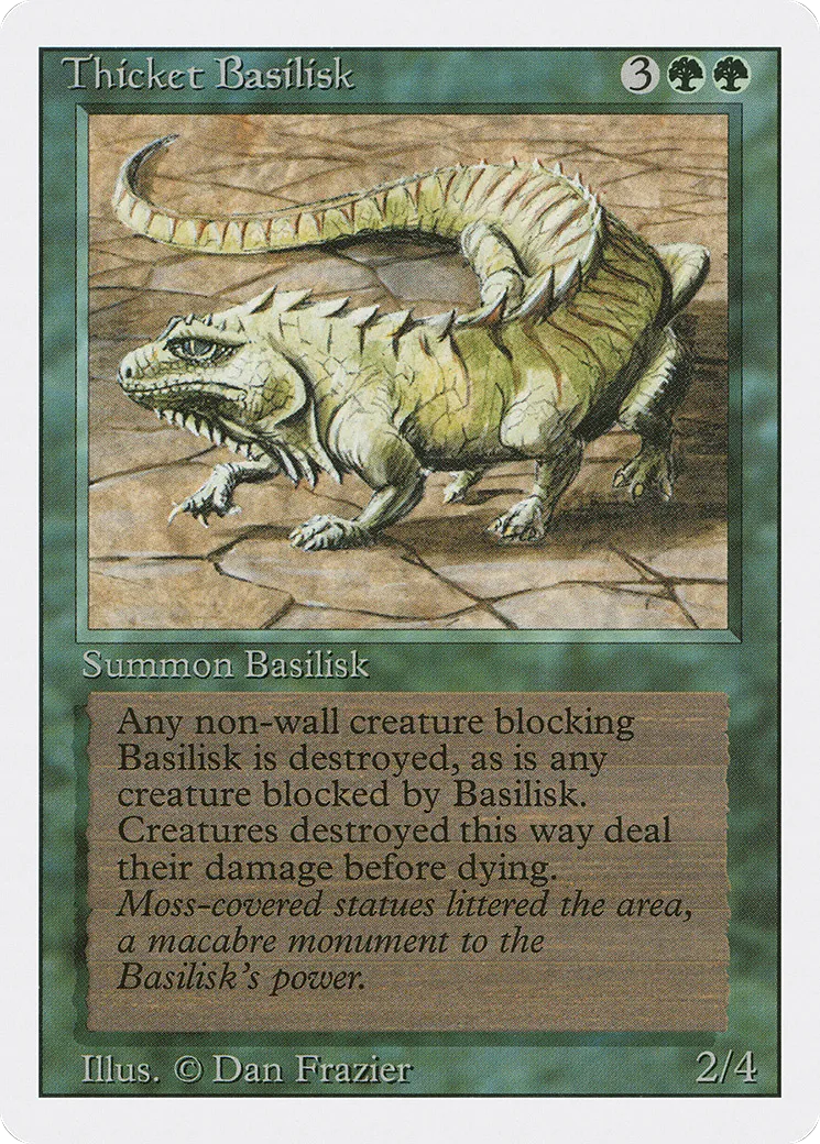 Thicket Basilisk — Revised Edition — Magic: The Gathering