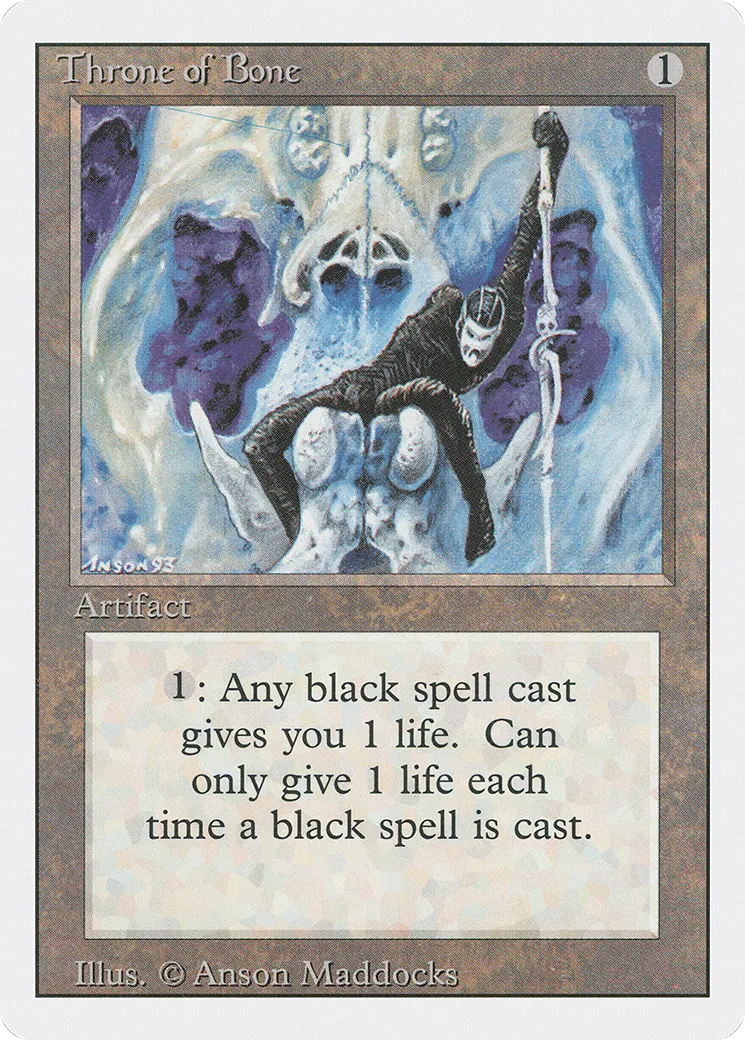Trône d'os — Revised Edition — Magic: The Gathering