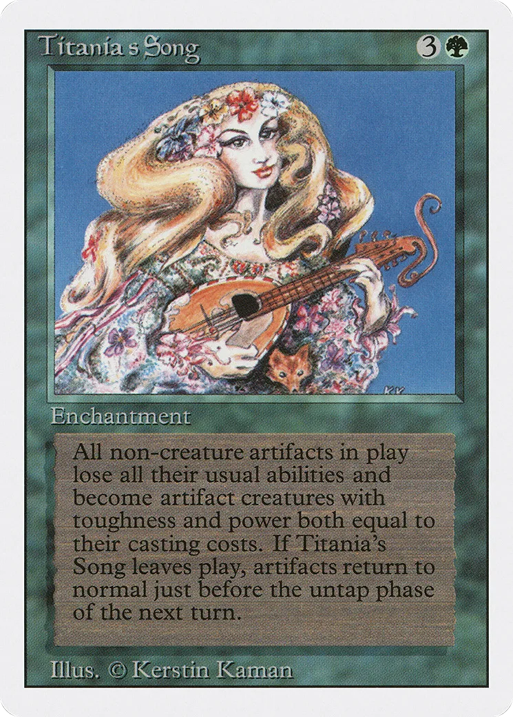 Chanson de Titania — Revised Edition — Magic: The Gathering