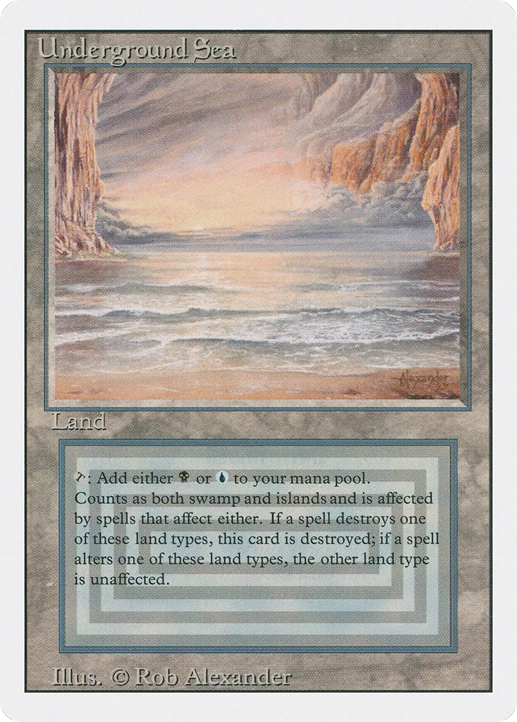 Underground Sea — Revised Edition — Magic: The Gathering
