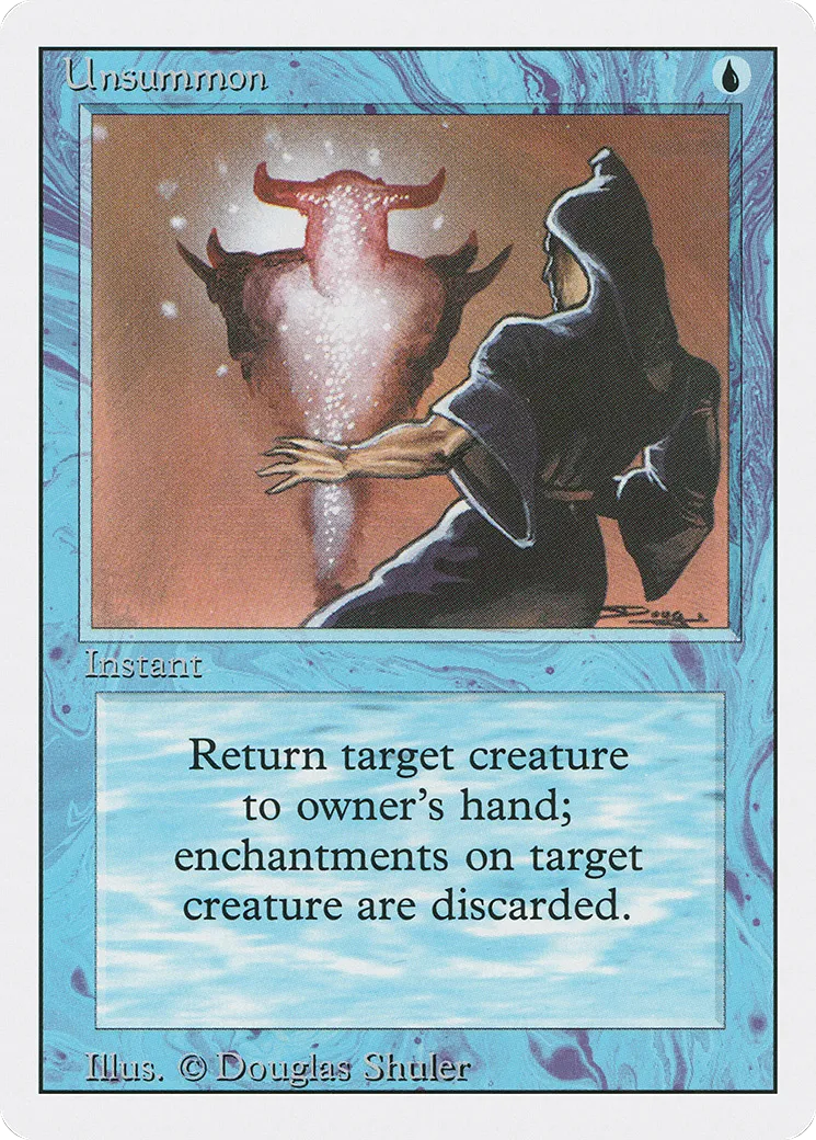 Unsummon — Revised Edition — Magic: The Gathering