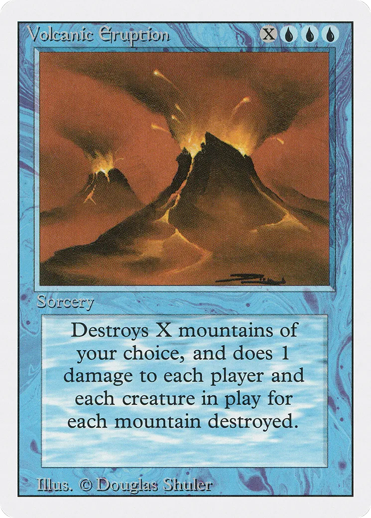 Eruption volcanique from Revised Edition - Magic: The Gathering