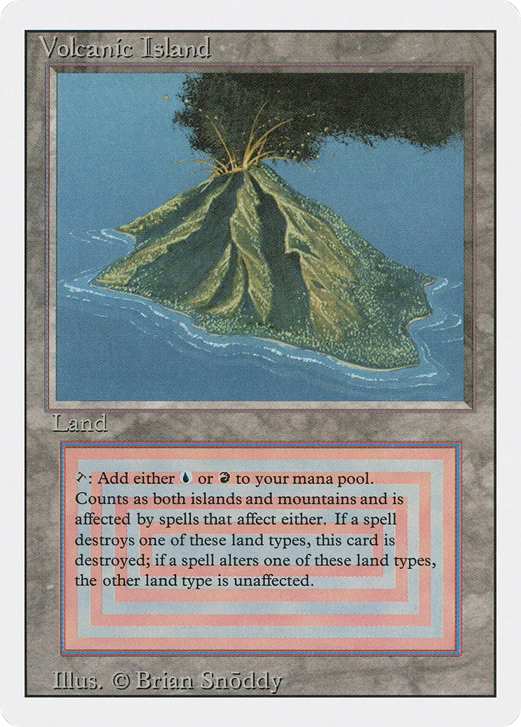 Volcanic Island — Revised Edition — Magic: The Gathering