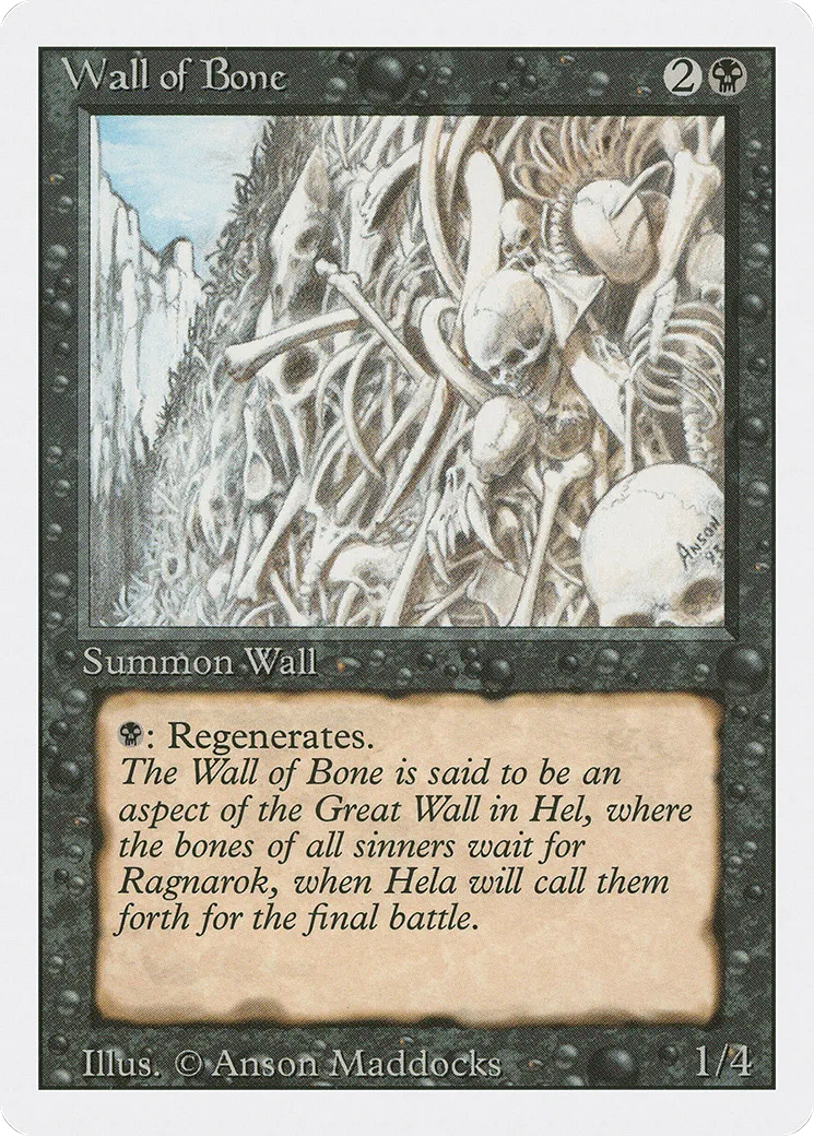 Mur d'ossements — Revised Edition — Magic: The Gathering