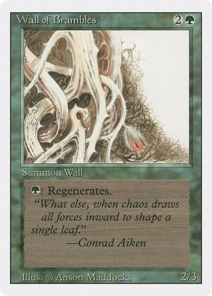 Mur de ronces — Revised Edition — Magic: The Gathering