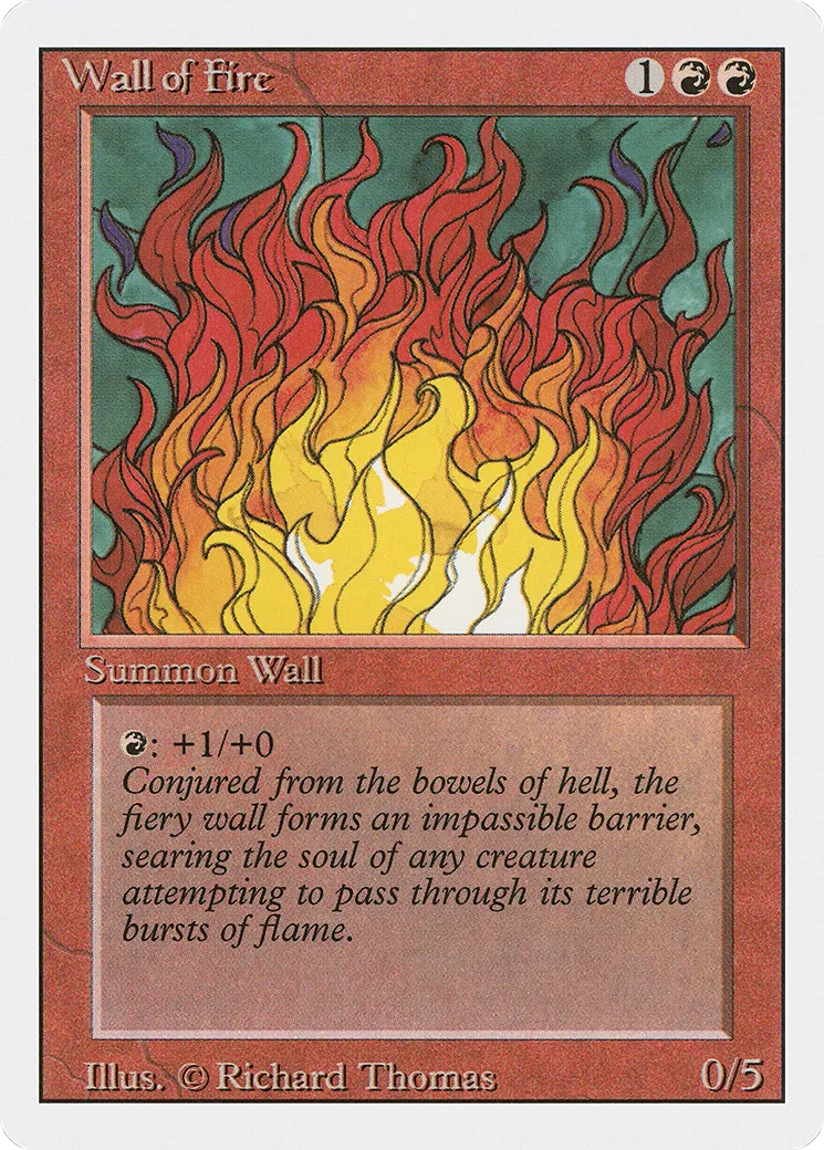 Mur de feu — Revised Edition — Magic: The Gathering