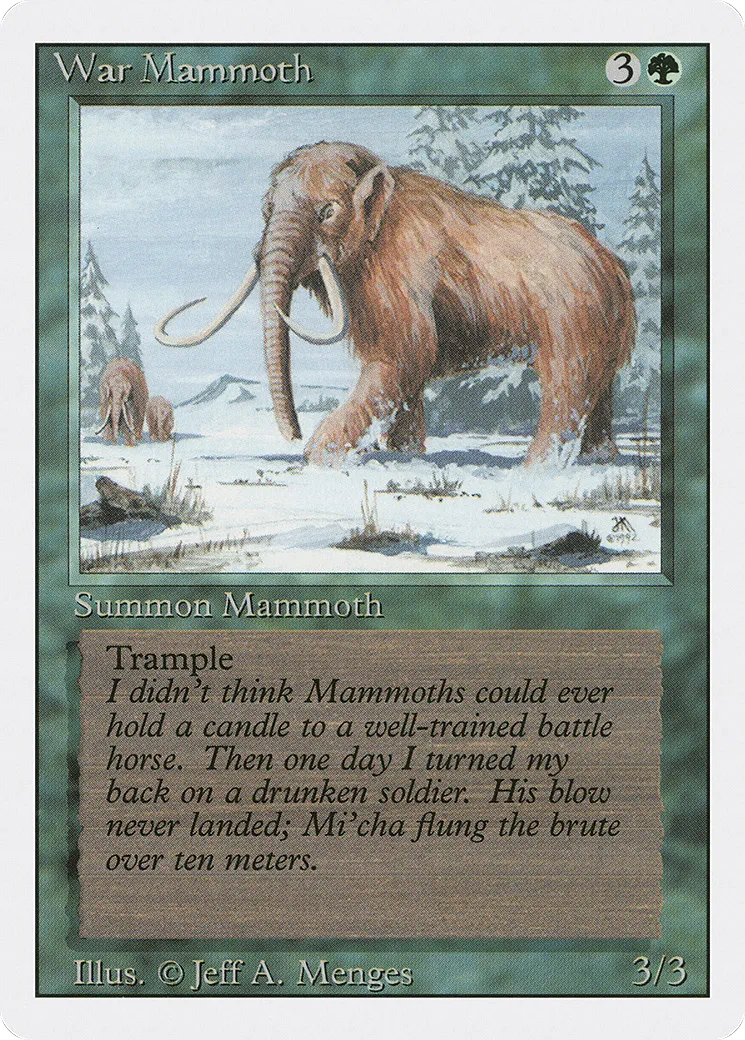 Mammouth de guerre — Revised Edition — Magic: The Gathering