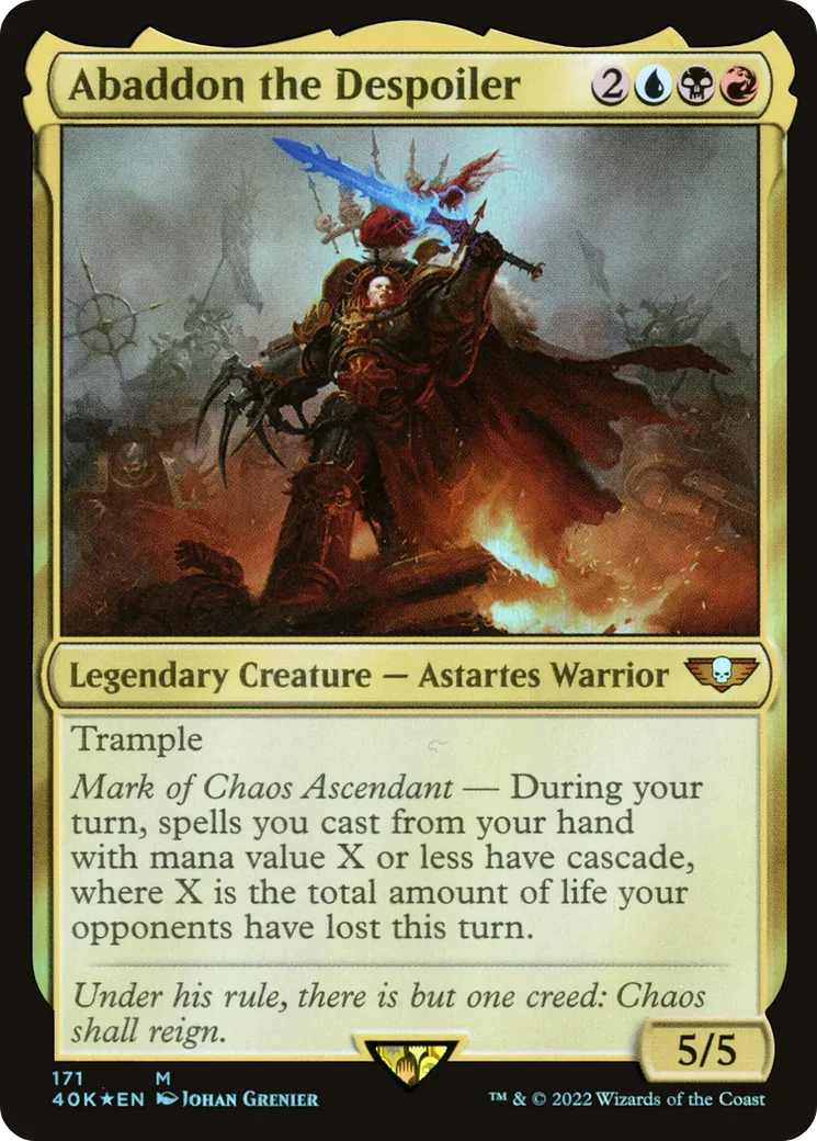 Abaddon the Despoiler — Warhammer 40,000 Commander — Magic: The Gathering