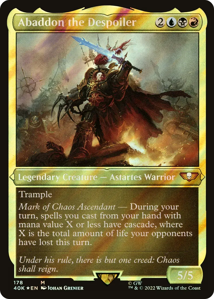 Abaddon the Despoiler — Warhammer 40,000 Commander — Magic: The Gathering