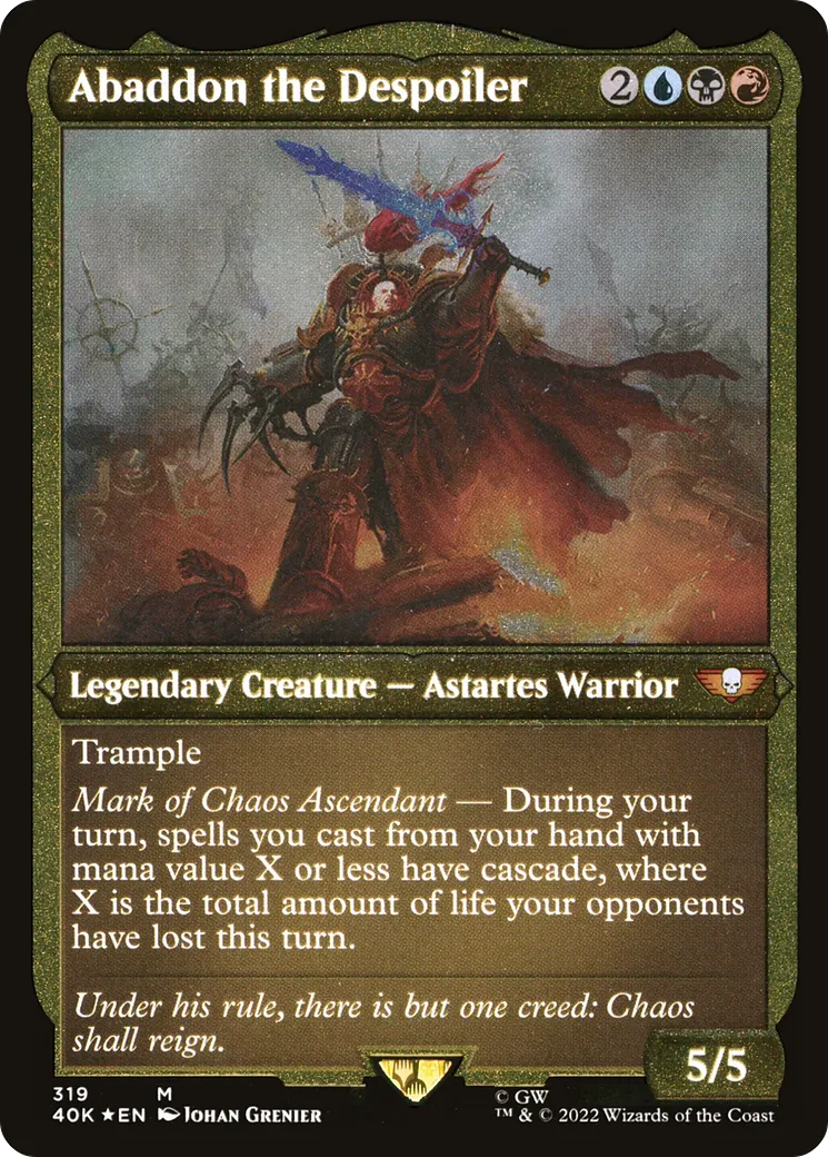 Abaddon the Despoiler — Warhammer 40,000 Commander — Magic: The Gathering