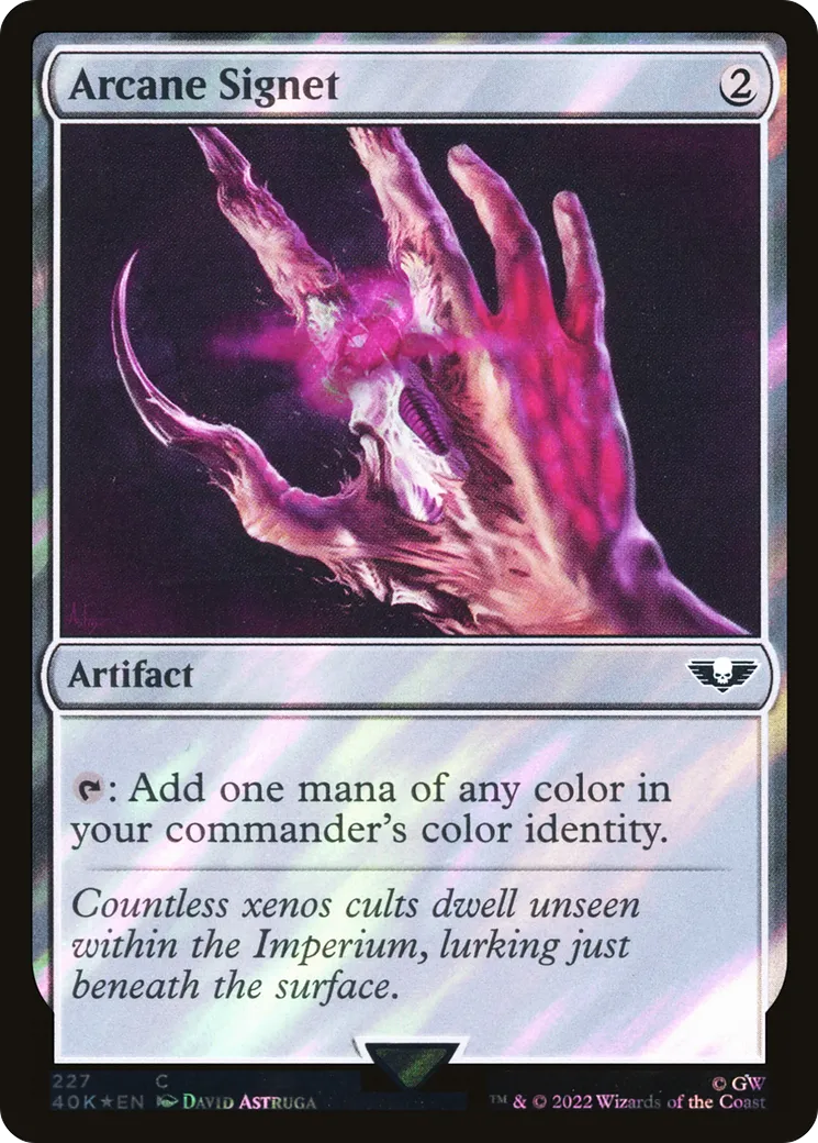 Cachet d'ésotérisme — Warhammer 40,000 Commander — Magic: The Gathering