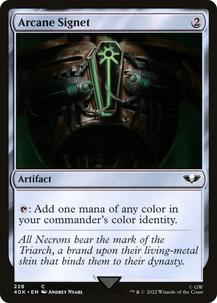 Cachet d'ésotérisme — Warhammer 40,000 Commander — Magic: The Gathering