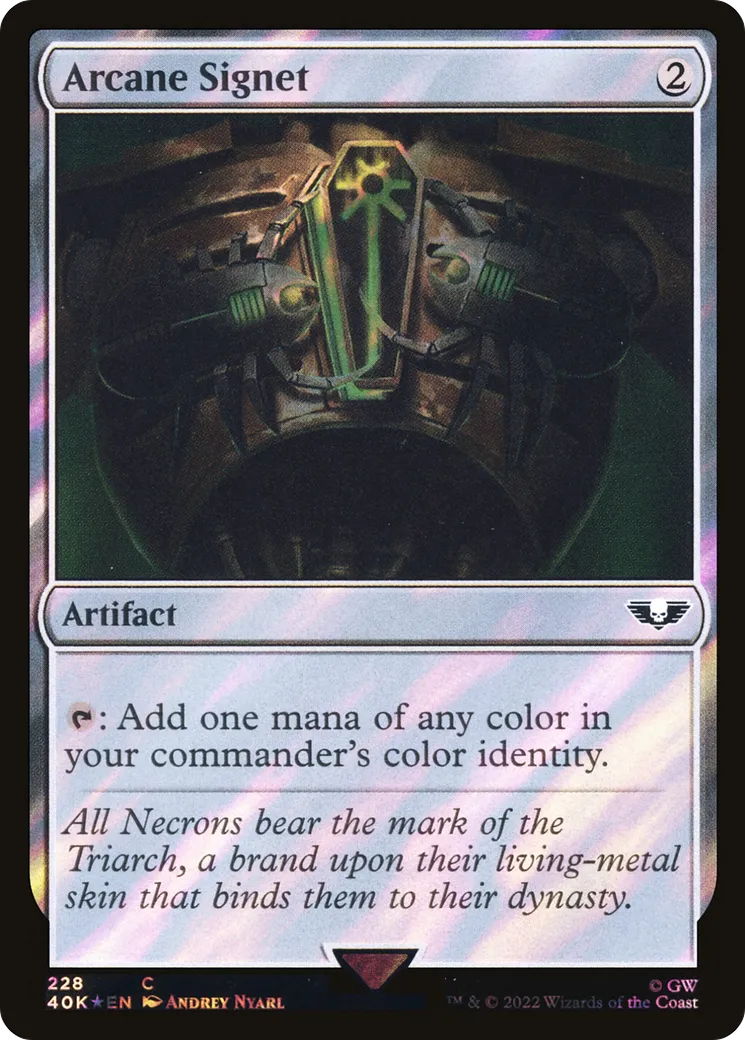 Cachet d'ésotérisme — Warhammer 40,000 Commander — Magic: The Gathering
