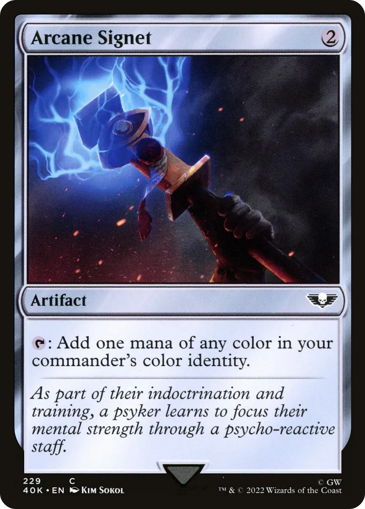 Cachet d'ésotérisme — Warhammer 40,000 Commander — Magic: The Gathering