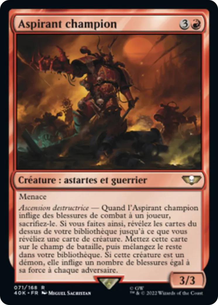 Aspirant champion — Warhammer 40,000 Commander — Magic: The Gathering