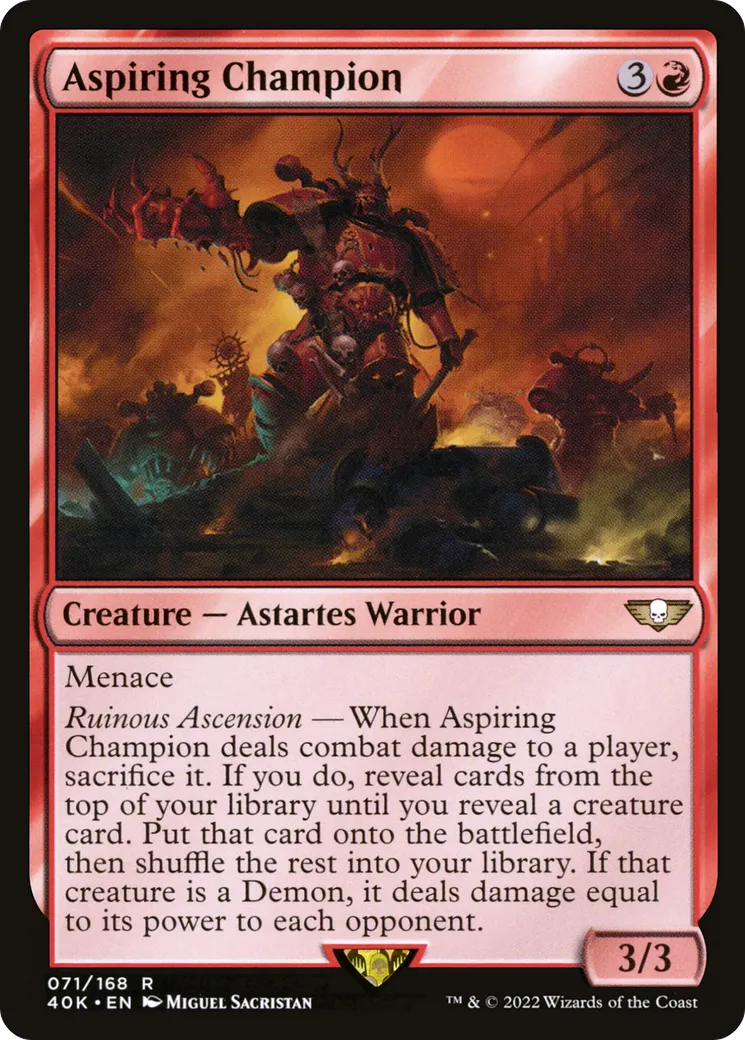 Aspiring Champion — Warhammer 40,000 Commander — Magic: The Gathering