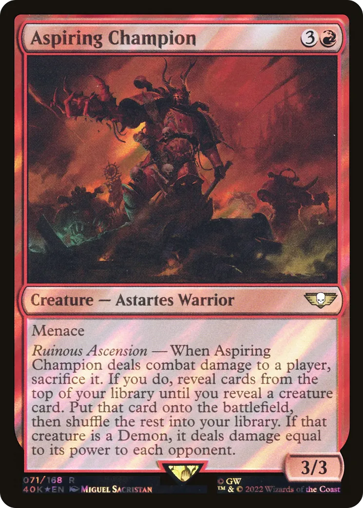 Aspiring Champion — Warhammer 40,000 Commander — Magic: The Gathering