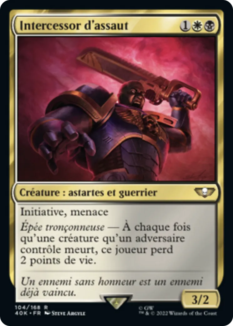 Intercessor d'assaut — Warhammer 40,000 Commander — Magic: The Gathering