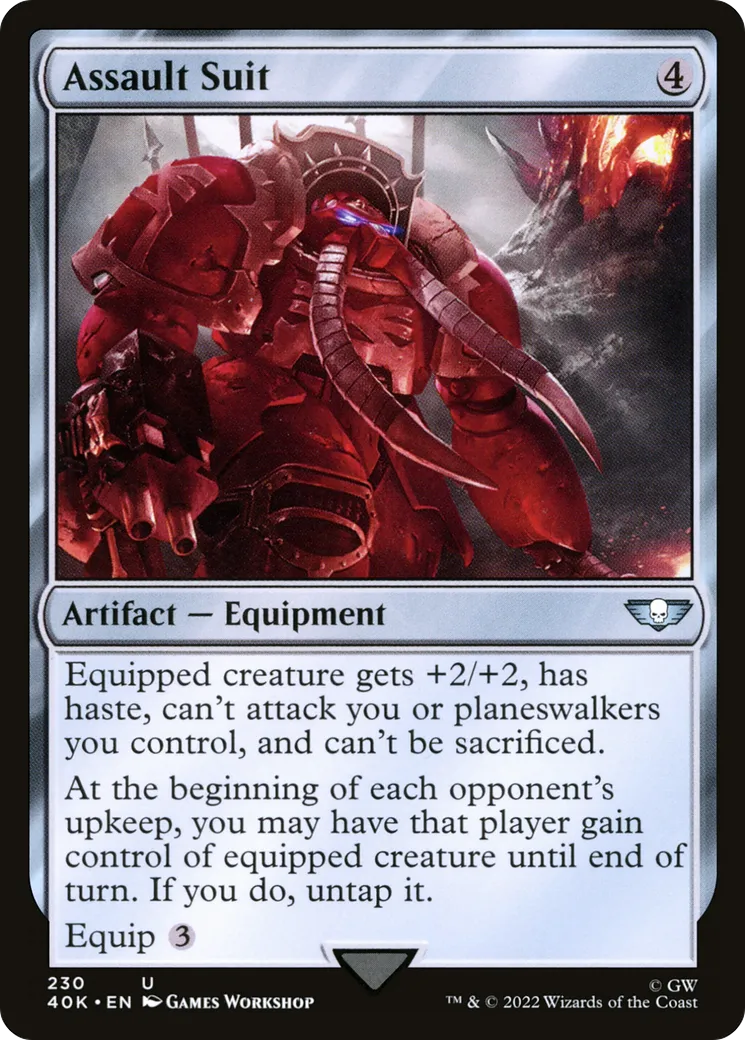 Cuirasse d'assaut — Warhammer 40,000 Commander — Magic: The Gathering
