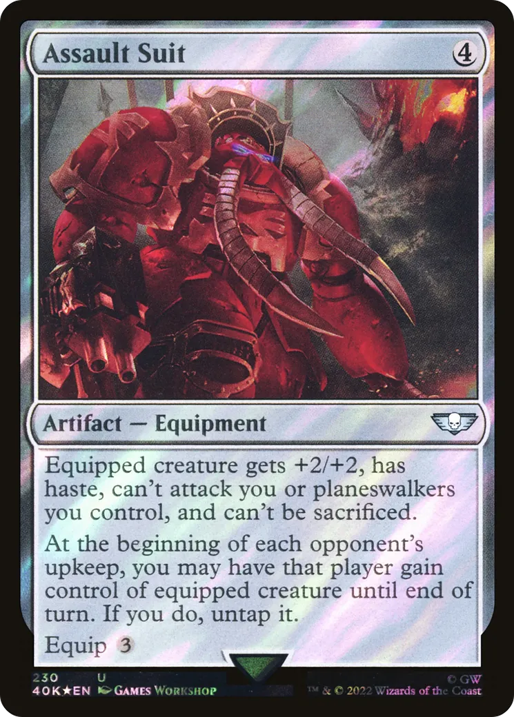 Cuirasse d'assaut — Warhammer 40,000 Commander — Magic: The Gathering