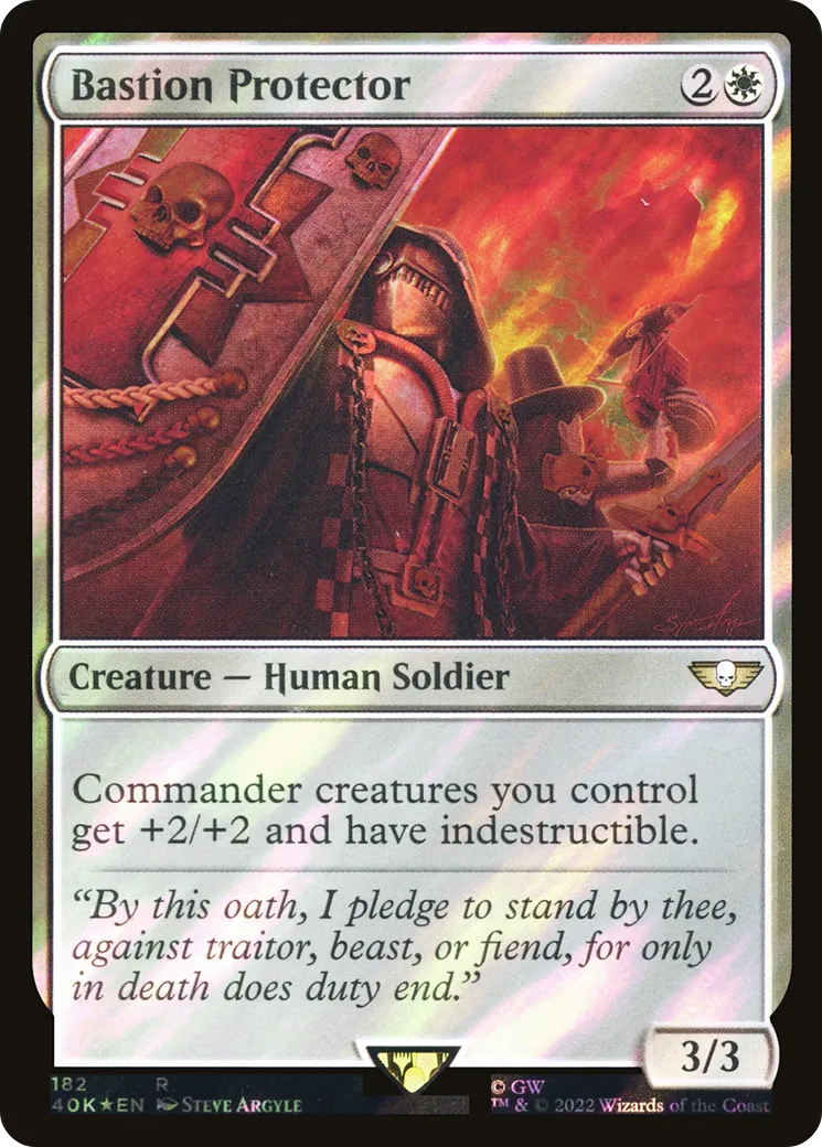Protectrice du bastion — Warhammer 40,000 Commander — Magic: The Gathering